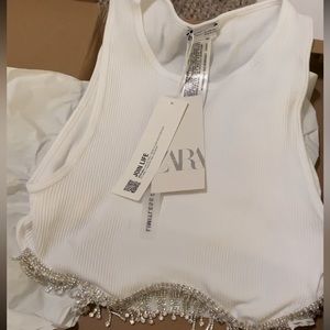 Zara Seamless Rhinestone Top